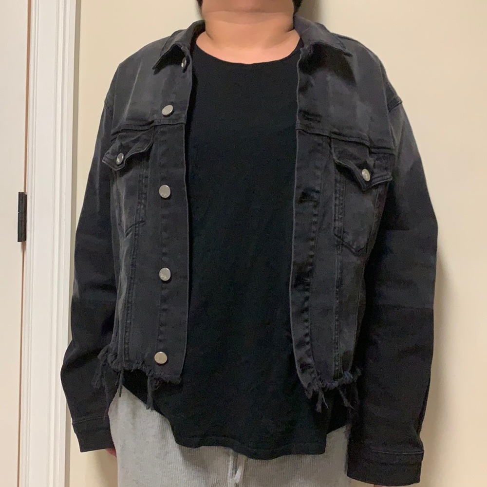 Kendall and Kylie cropped Jean jacket